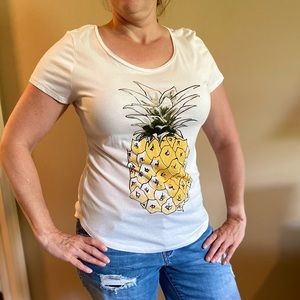 Ann Taylor Pineapple T